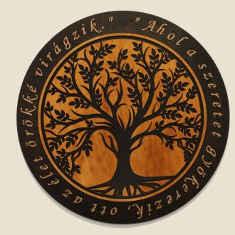 Életfa idézettel - Babérlevelű
