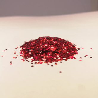 Csillámpor - 1mm - Red