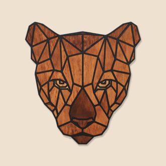 Polygon fej falikép - párduc