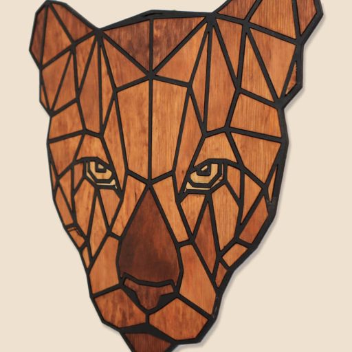 Polygon fej falikép - párduc