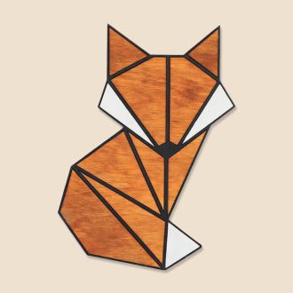 Polygon fej falikép - róka