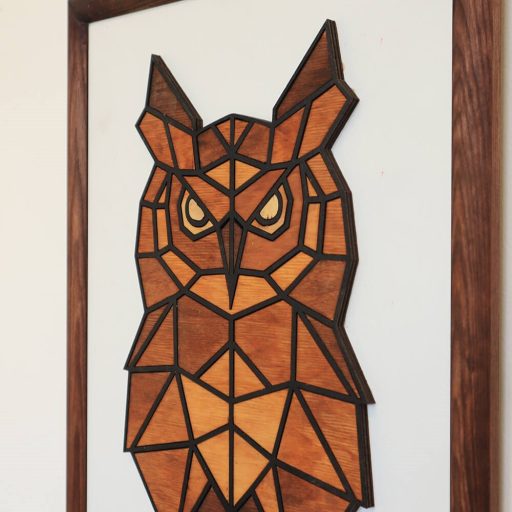 Polygon falikép - bagoly