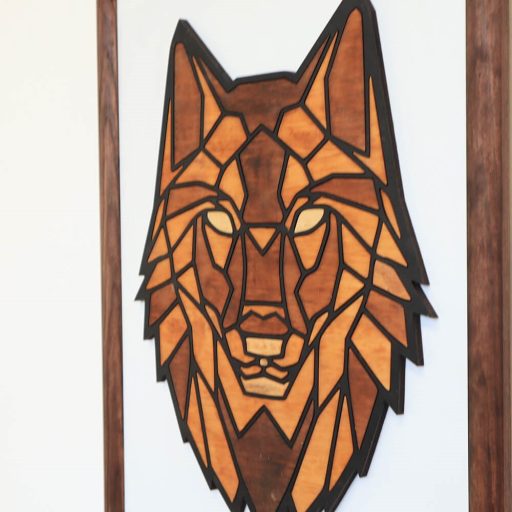 Polygon falikép - farkas