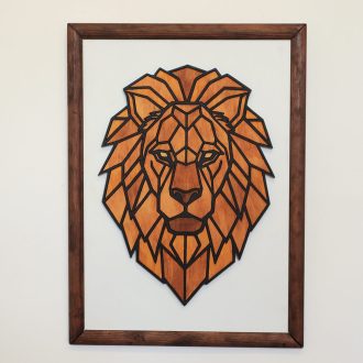 Polygon falikép - oroszlán