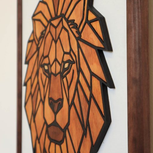 Polygon falikép - oroszlán