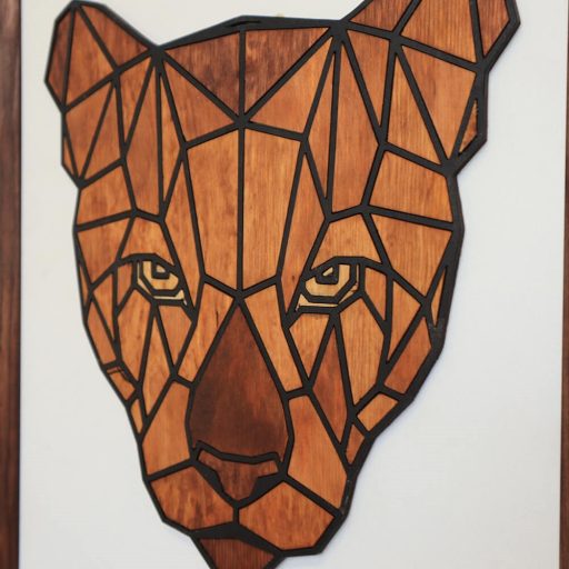 Polygon falikép - párduc