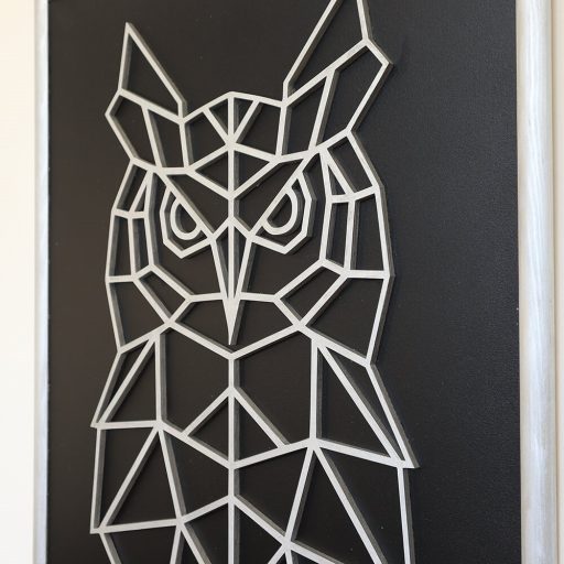 Polygon falikép - bagoly