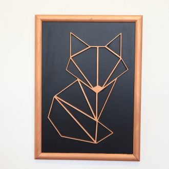 Polygon falikép - róka