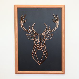 Polygon falikép - szarvas