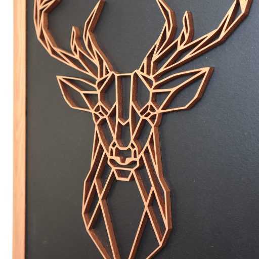 Polygon falikép - szarvas