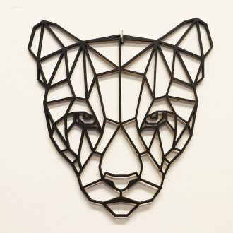 Polygon falikép keret - párduc