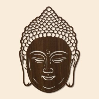 Buddha fej falikép